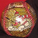 Sosnak George - Painted Baseball Rose Breaks Ty Cobb Hit Record.jpg