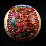 Sosnak George - Painted Baseball The Cincinnati Kid.jpg