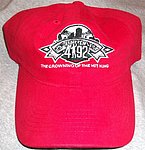 Hat - 2010 Barking Fish - 4192 25th Anniversary Logo Red.jpg
