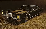 1971 Pete Rose and Johnny Bench Lincoln Mercury - Postcard - 1971 Lincoln Continental Mark III.jpg