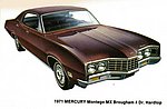 1971 Pete Rose and Johnny Bench Lincoln Mercury - Postcard - 1971 Mercury Montego MX Brougham 4-Door Hardtop.jpg