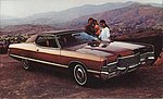 1972 Pete Rose and Johnny Bench Lincoln Mercury - Postcard - 1972 Mercury Marquis Brougham 2-Door Hardtop.jpg