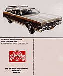 1972 Pete Rose and Johnny Bench Lincoln Mercury - Postcard - 1972 Mercury Marquis Brougham Colony Park Station Wagon.jpg